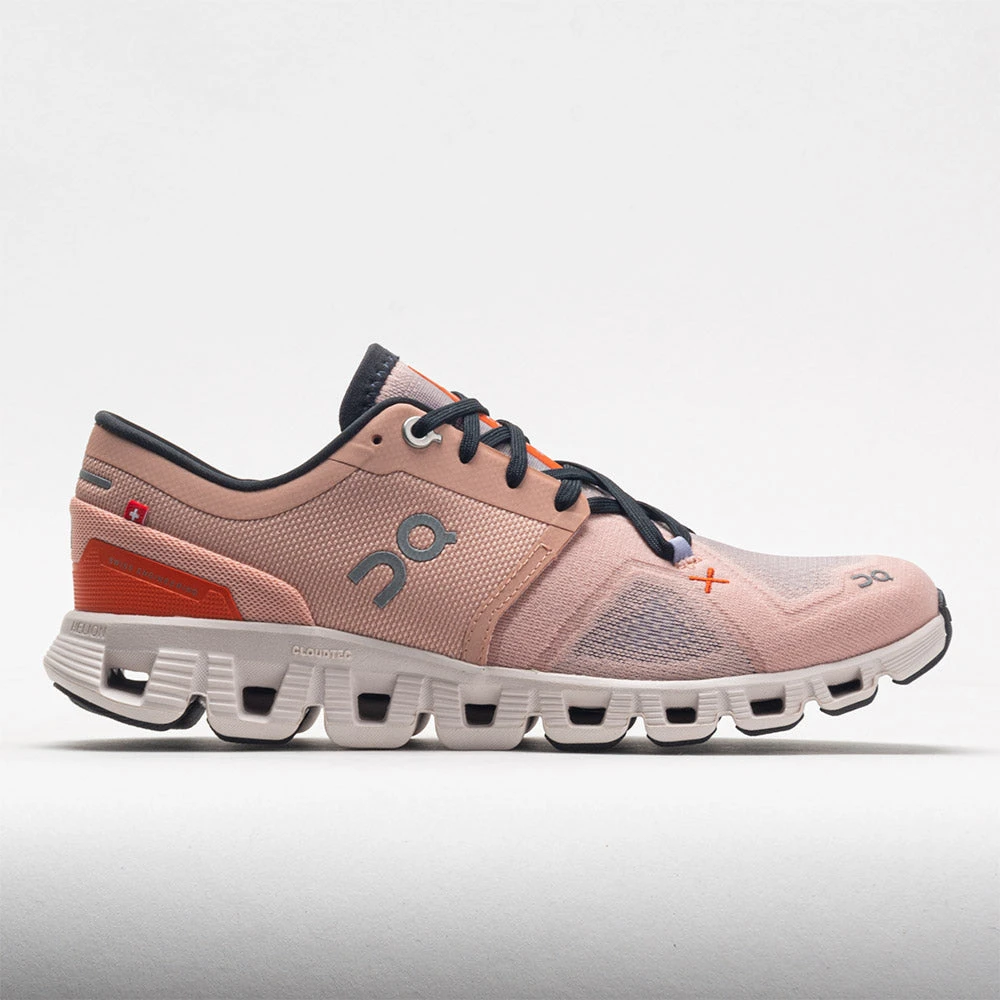 On Running On Cloud X 3 Women's Rose/Sand 1 On Running On Cloud X 3 Women's Rose/Sand